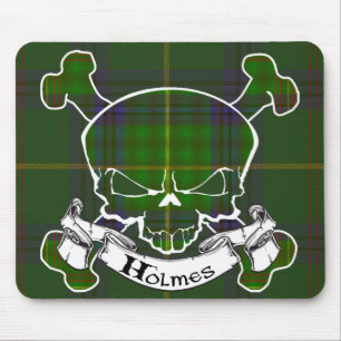 Holmes Tartan Skull Mousepad