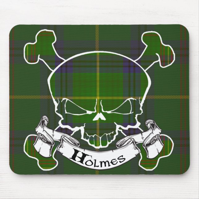 Holmes Tartan Skull Mousepad (Vorne)