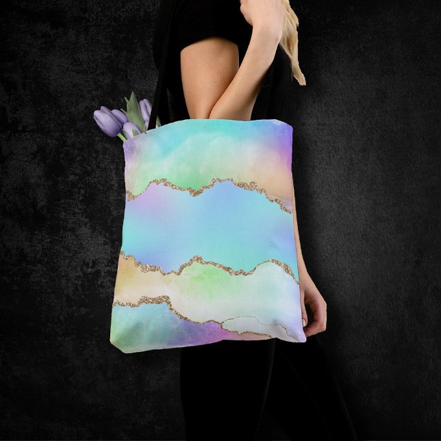 Holo Agate | Imitate Iridescent Pastel Ombre Marmo Tasche (Von Creator hochgeladen)