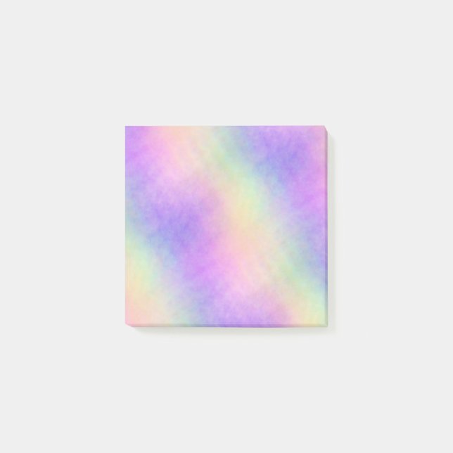 holo rainbow soft ombre: post-it klebezettel (Vorderseite)