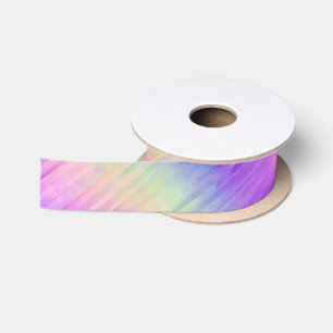Holo-Regenbogen-Pinstreifen : Satinband