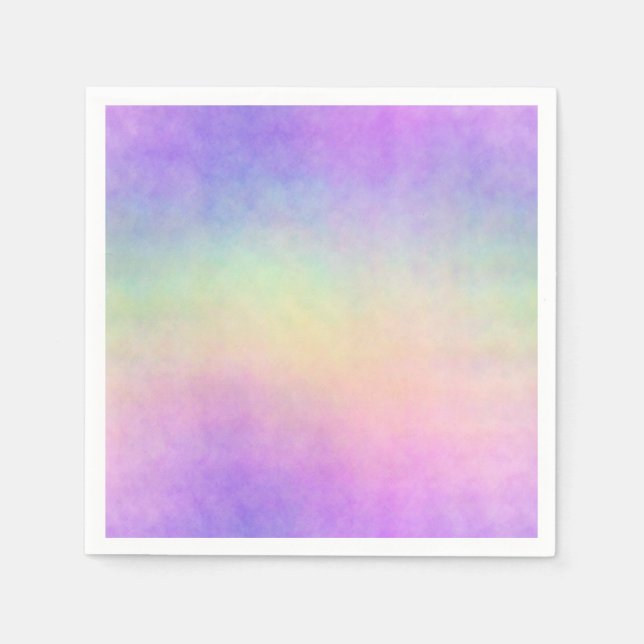Holo Regenbogen Soft Ombre :  Serviette (Vorderseite)
