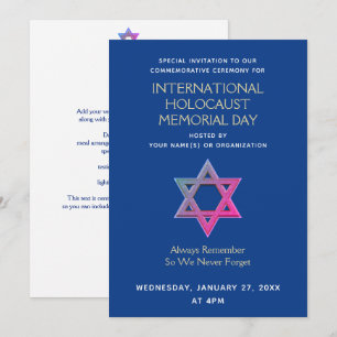 Holocaust-Gedenktag YOM HASHOAH Einladung