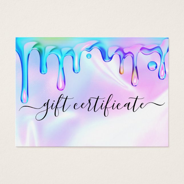 Holografic Polish Tropfens Nails Geschenkgutschein (Vorderseite)