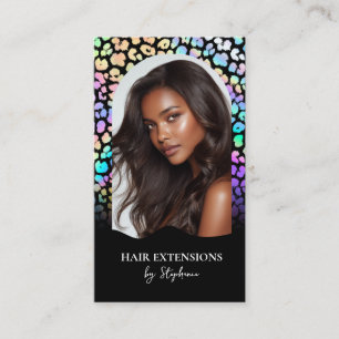 Holografie Luxus Friseur Extensions Perücke Foto Visitenkarte