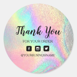 Holografie Unicorn Aufkleber . Eleganz und Harmoni