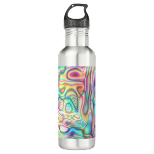 Holografisch Abstrakt modern futuristisch Cool Edelstahlflasche