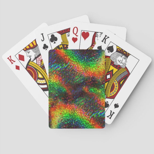 Holografisch leuchtender Glitzer Spielkarten (Rückseite)