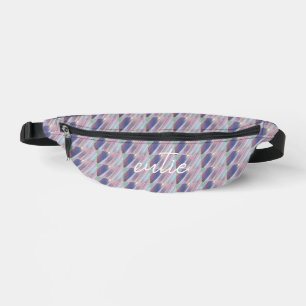 Holografisch Niedlich Striped Girly Bauchtasche