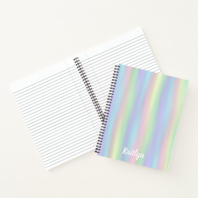 Holografisch | Personalisierte Spirale Notizbuch (Innenseite)