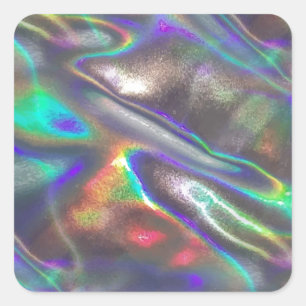 holografisch quadratischer aufkleber