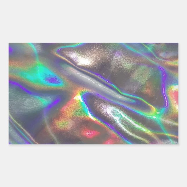 holografisch rechteckiger aufkleber (Vorderseite)
