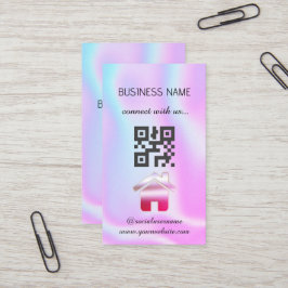 Holografisch - Social Media QR Code Business Card Visitenkarte