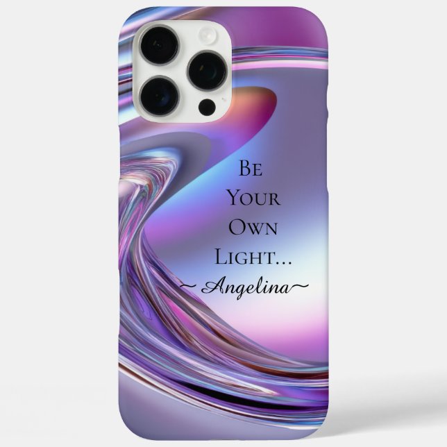 Holografische Ästhetik iPhone 16 Pro Max Hülle (Rückseite)