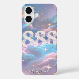 Holografische Engelnummer - kosmische Manifestatio iPhone 16 Hülle
