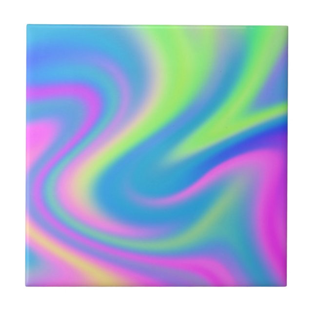 Holografische Gefärbte Krawatte Fliese (Vorderseite)