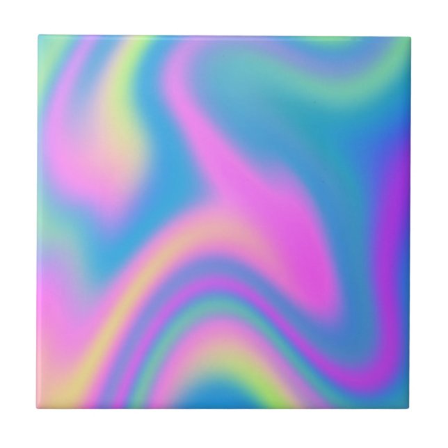 Holografische Gefärbte Krawatte Fliese (Vorderseite)