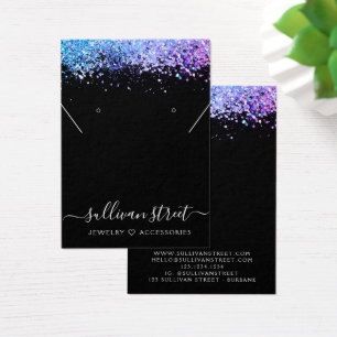 Holografische Glitter-Ohrringe-Halsketten-Displayk