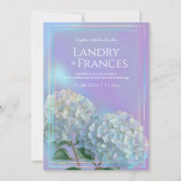 Holografische Lineare Lavendel Hortensien Hochzeit