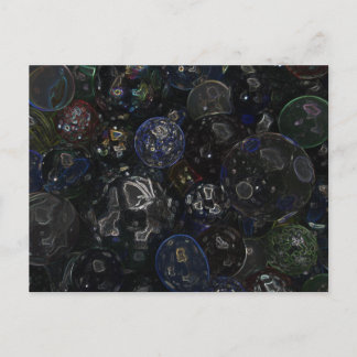 Holografische Marbles Postkarte