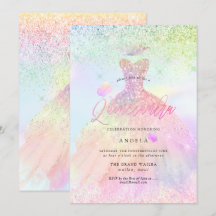 Holografische Quinceanera Prinzessin+Schmetterling