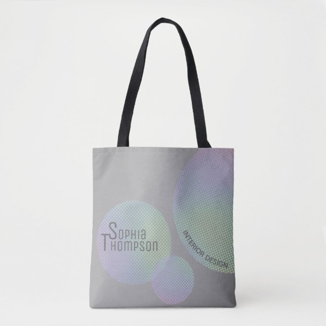 Holografische Rainbow-Circles moderner Imitate Tasche (Vorderseite)