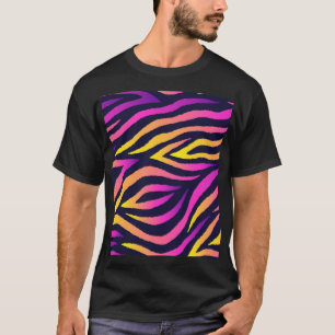 Holografische Streifen, nahtlos futuristisches Mus T-Shirt