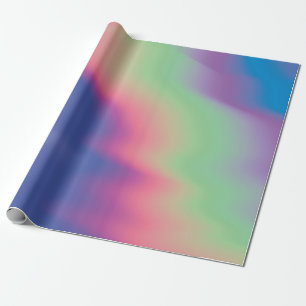 Holografische Textur mit bunten Flecken. Psycho Geschenkpapier