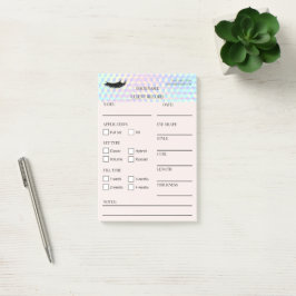 Holografische Wimpern-Kunden Post-it® Notizen