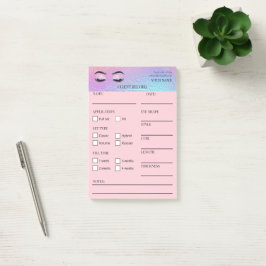 Holografische Wimpern-Kunden Post-it® Notizen