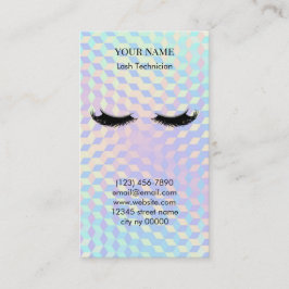 Holografische Wimperntechniker-Termin-Karte Terminkarte