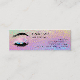 Holografische Wimperntechnikerin Dankeschön-Karte Treuekarte