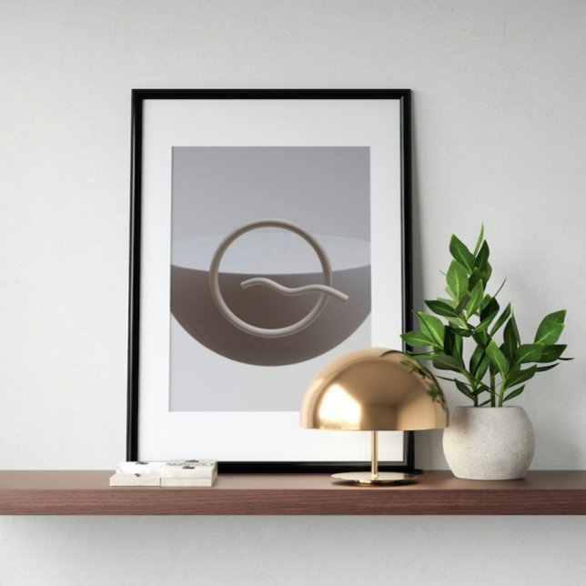 Holografischer 80er Moderne Futuristische Kunst Poster (Von Creator hochgeladen)