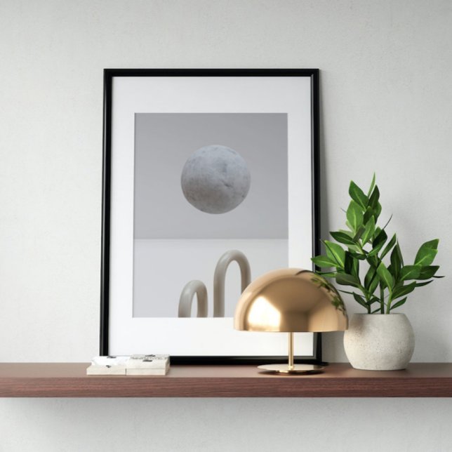 Holografischer 80er Moderne Futuristische Kunst Poster (Von Creator hochgeladen)