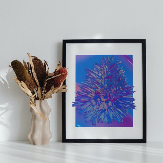 Holografischer 80er Moderne Futuristische Kunst Poster (Von Creator hochgeladen)