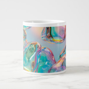 Holografischer Flüssigmetall-Verlaufs-Aura-Ästheti Jumbo-Tasse