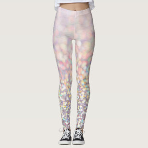 Holografischer Glamour Glitter Leggings
