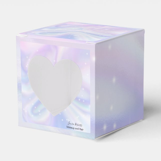 Holografischer Hintergrund Hologram Neon Overlay Geschenkschachtel (Vorderseite)