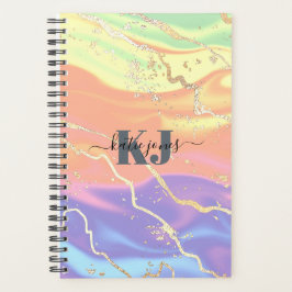 Holografischer Iridescent Opal Gemstone | Monogram Planer