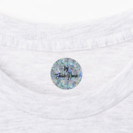 Holografischer Opal Stone Hintergrund Etiketten