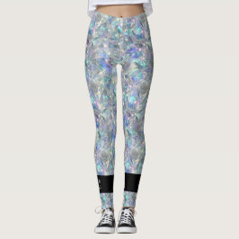 Holografischer Opal Stone Hintergrund Leggings