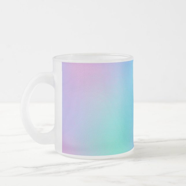 Holografischer Pastelltraum Mattglastasse (Links)