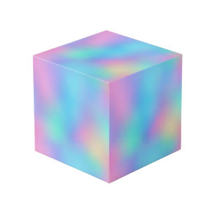 Holografischer Pastelltraum Würfel