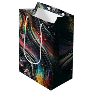 Holografischer Rainbow-Glitzer 70er Galactic Creat Mittlere Geschenktüte