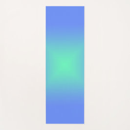 Holografischer Shiny Diamant blau bis aquamaringrü Yogamatte