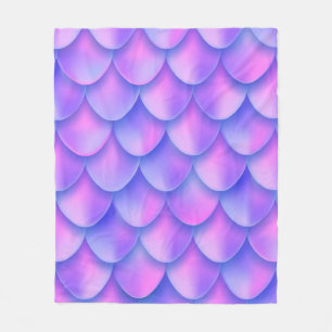 Holografischer violetter Schwanz-Folie Textureffek Fleecedecke