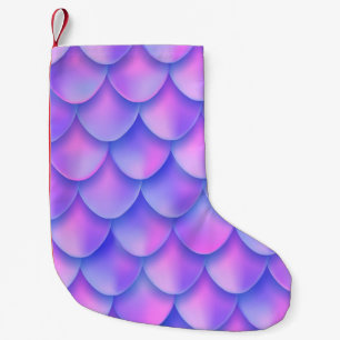 Holografischer violetter Schwanz-Folie Textureffek Kleiner Weihnachtsstrumpf