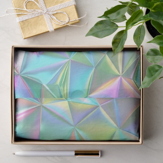 Holografisches Abstraktes Muster Seidenpapier (Geschenk)