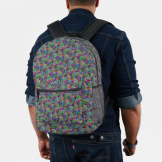 Holografisches Bitcoin-Muster Crypto Money Cool Ge Bedruckter Rucksack