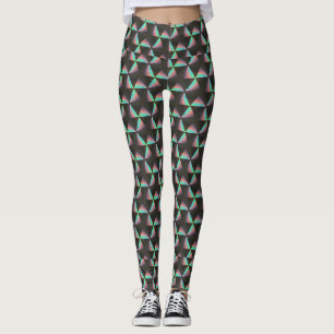 Holografisches Dreieck-Muster: Futuristisches Pris Leggings